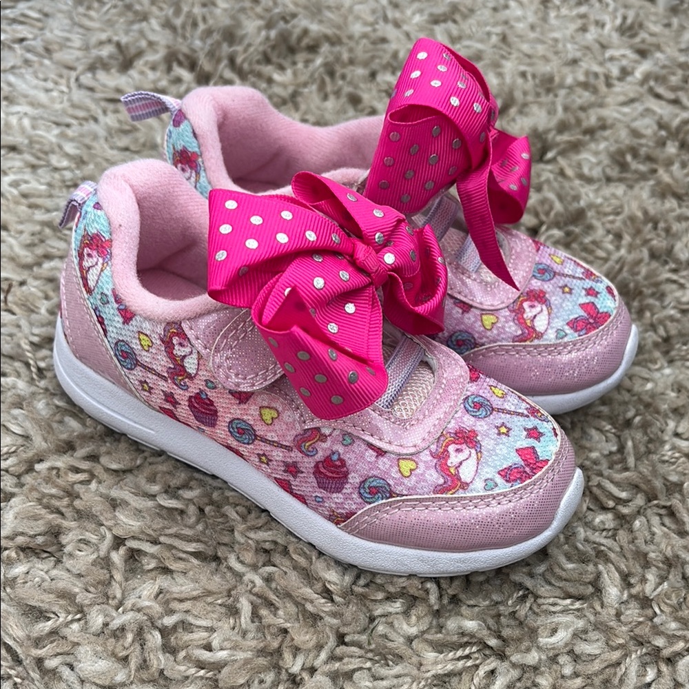 Pink Bow Unicorn Kids Shoes